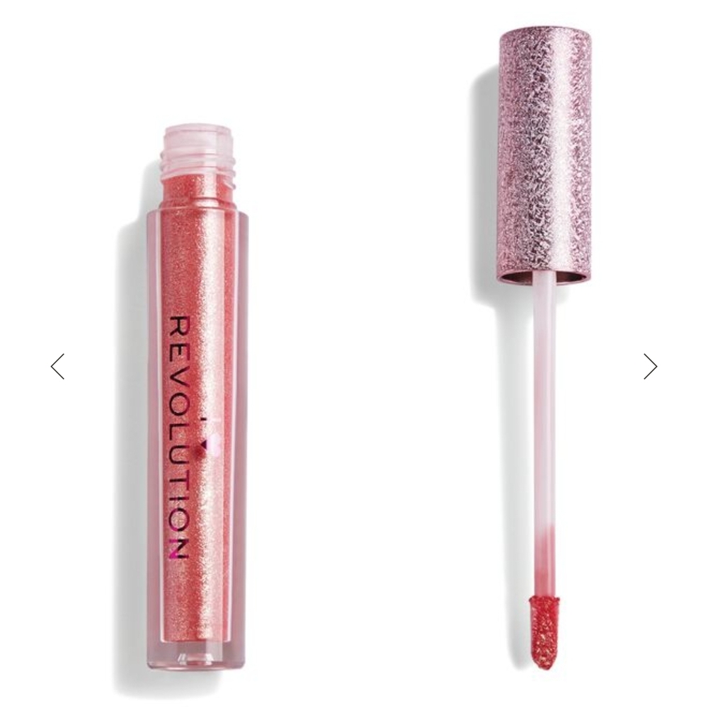 Revolution Metallic Angel Heart Lip Gloss Halo New